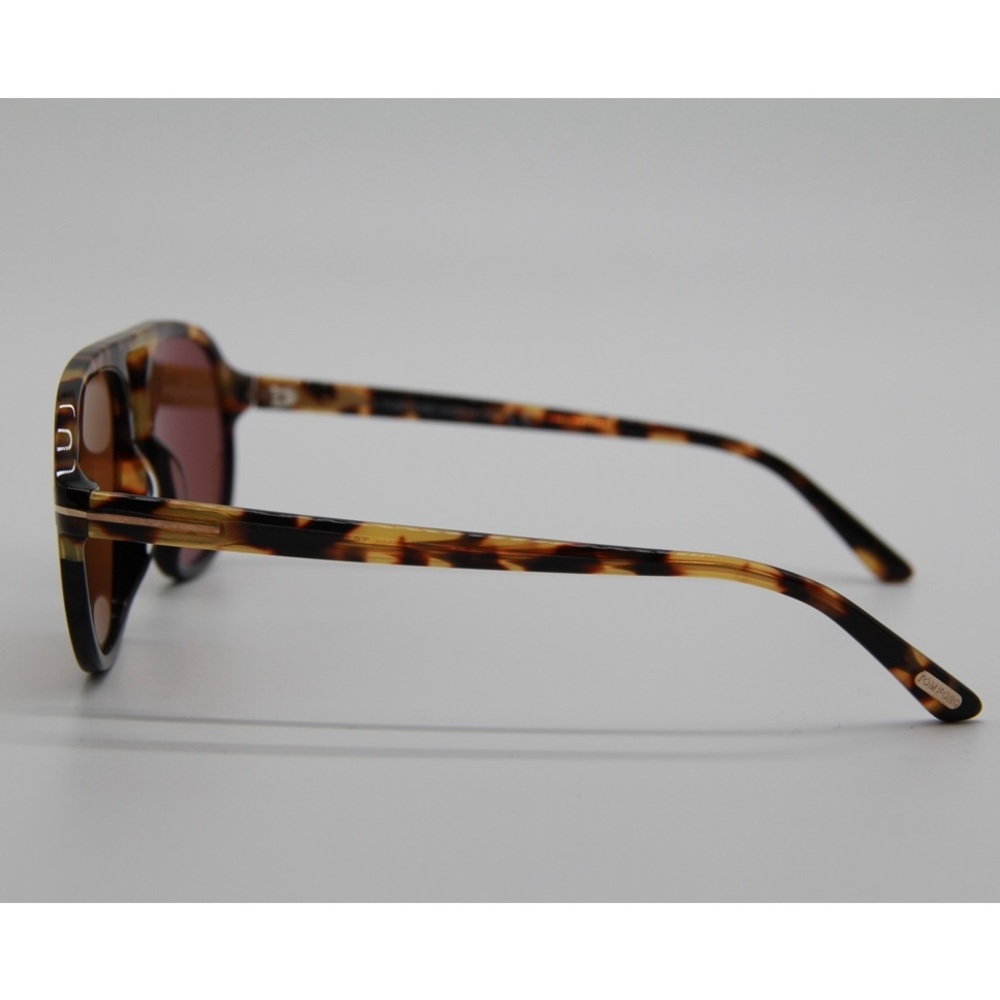 NEW TOM FORD HARRISON TF755 56E AVIATOR SUNGLASSES TOM FORD TF755/S BROWN - Picture 4 of 10